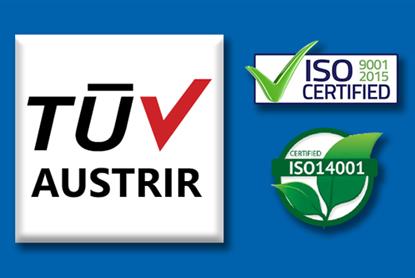 تمدید گواهینامه‌های ISO9001 و ISO 14001